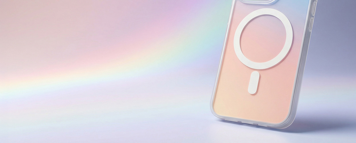 Capa holográfica com MagSafe 3mk HARDY® PrisMag Case™
