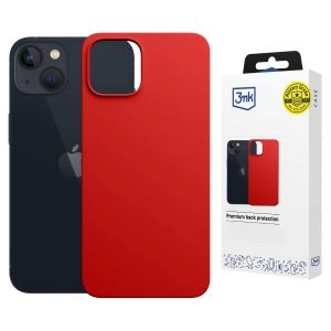Capa de silicone com MagSafe para Apple iPhone 14 Plus - 3mk HARDY® Mellow MagCase™ Red