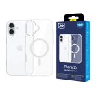 Capa resistente com MagSafe para Apple iPhone 16 - 3mk EverClear MagCase