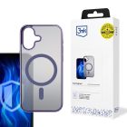 Capa para Apple iPhone 16 Plus - 3mk Frosty MagCase Púrpura