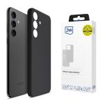 Capa de silicone para Samsung Galaxy S24+ - 3mk HARDY® Mellow Case™ Black