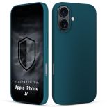 Capa de silicone para Apple iPhone 17 - 3mk HARDY® Mellow Case™ Green