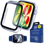 Capa com vidro temperado para Apple Watch 42mm - seria 10/11 - 3mk Satin Armor WatchCase+™ Clear
