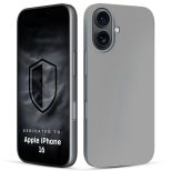 Capa de silicone para Apple iPhone 16 - 3mk HARDY® Mellow Case™ Gray