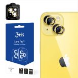 Vidro temperado para a lente da câmara para Apple iPhone 14 - 3mk Lens Protection Pro Yellow