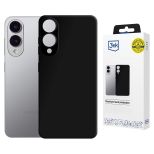 Capa de silicone com MagSafe para Samsung Galaxy S25 Edge - 3mk HARDY® Mellow MagCase™ Black