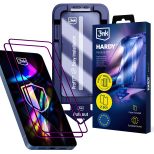 2x Vidro temperado com aplicador para Samsung Galaxy S24 Ultra – 3mk HARDY® Hardura 9H™