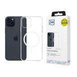 Capa para Apple iPhone 15 Plus - 3mk Clear MagCase