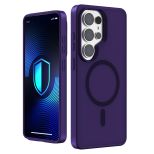 Capa fumada com MagSafe para Samsung Galaxy S25 Ultra – 3mk HARDY® Hazy MagCase™ Purple