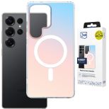Capa holográfica com MagSafe para Samsung Galaxy S24 Ultra - 3mk HARDY® PrisMag Case™