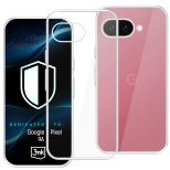 Capa transparente para Google Pixel 9A – 3mk HARDY® Vision Case™
