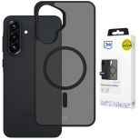 Capa fumada com MagSafe para Samsung Galaxy A37 – 3mk HARDY® Hazy MagCase™ Black