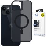 Capa fumada com MagSafe para Apple iPhone 13/14 – 3mk HARDY® Hazy MagCase™ Black