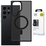 Capa fumada com MagSafe para Samsung Galaxy S23 Ultra – 3mk HARDY® Hazy MagCase™ Black