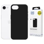 Capa de silicone com MagSafe para Apple iPhone 16E/ iPhone 17E - 3mk HARDY® Mellow MagCase™ Black