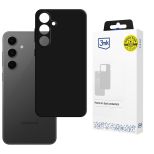 Capa de silicone para Samsung Galaxy S24 FE - 3mk HARDY® Mellow Case™ Black