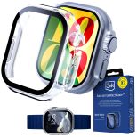 Capa com vidro temperado para Apple Watch Ultra/ Ultra 2/ Ultra 3 - 3mk Satin Armor WatchCase+™ Clear