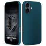 Capa de silicone para Apple iPhone 16 - 3mk HARDY® Mellow Case™ Green