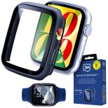 Capa com vidro temperado para Apple Watch 41mm - seria 7/8/9 - 3mk Satin Armor WatchCase+™ Black
