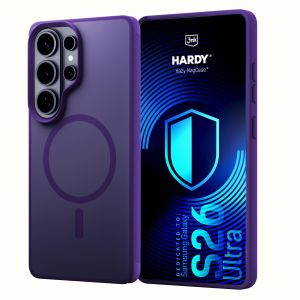 Capa fumada com MagSafe para Samsung Galaxy S26 Ultra – 3mk HARDY® Hazy MagCase™ Purple