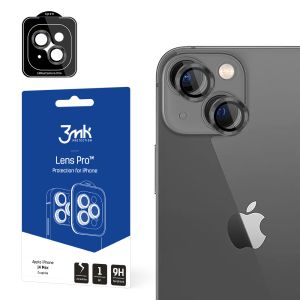 Vidro temperado para lente de câmara para Apple iPhone 14 Plus - 3mk Lens Protection Pro Black