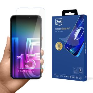 Vidro inquebrável para Apple iPhone 15 Pro Max - 3mk FlexibleGlass Pro