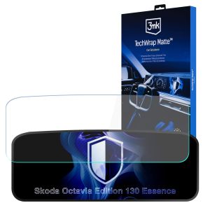 Película de proteção mate para ecrã de navegação para Skoda Octavia Edition 130 Essence – 3mk TechWrap Matte™ Center Display