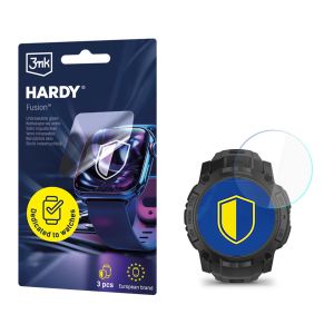 Vidro híbrido para smartwatch Garmin Instinct 3 Tactical Edition 50mm - 3mk HARDY® Fusion Watch Protection™