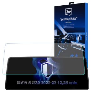 Película de proteção mate para ecrã de navegação para BMW 5 G30 2020-23 12,25" – 3mk TechWrap Matte™ Center Display