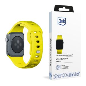 42/44/45/46/49 mm Yellow (big) - 3mk Silicone Watch Strap for Apple