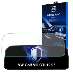 Película protetora mate para o ecrã do painel de instrumentos de VW Golf VIII GTI 2024- 12,9" - 3mk TechWrap Matte Cluster™