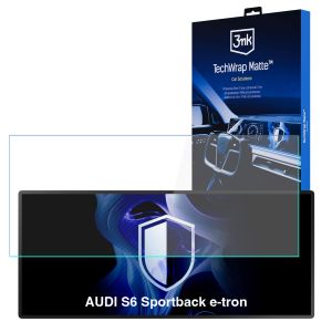 Película de proteção mate para ecrã de navegação para AUDI S6 Sportback e-tron 2025- – 3mk TechWrap Matte™ Center Display