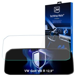 Película protetora mate para o ecrã do painel de instrumentos de VW Golf VIII R 2024- 12,9" - 3mk TechWrap Matte Cluster™