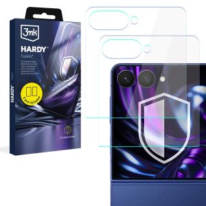 2x Vidro híbrido para Samsung Galaxy Z Flip 7 - 3mk HARDY® Fusion™