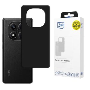 Capa de silicone para Redmi Note 14 Pro 5G - 3mk HARDY® Mellow Case™ Black