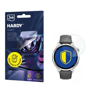 Vidro híbrido para smartwatch Xiaomi Watch S4 - 3mk HARDY® Fusion Watch Protection™