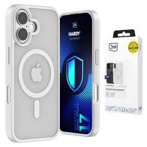 Capa fumada com MagSafe para Apple iPhone 17 – 3mk HARDY® Hazy MagCase™ White