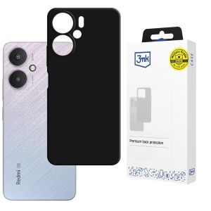 Capa de silicone para Redmi 13C 5G - 3mk HARDY® Mellow Case™ Black