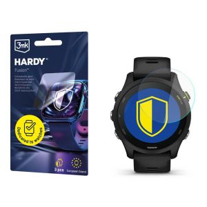 Vidro híbrido para smartwatch Garmin Forerunner 255 - 3mk HARDY® Fusion Watch Protection™