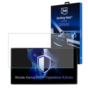 Película de proteção mate para ecrã de navegação para Skoda Karoq Columbus 2017- – 3mk TechWrap Matte™ Center Display