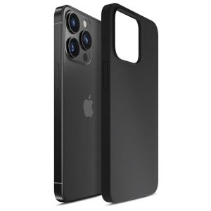 Capa de silicone para Apple iPhone 13 Pro Max - 3mk HARDY® Mellow Case™ Black