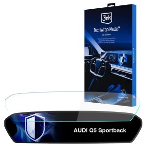 Película de proteção mate para ecrã de navegação para AUDI Q5 Sportback 2025- – 3mk TechWrap Matte™ Center Display