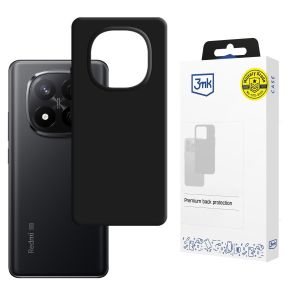 Capa de silicone para Redmi Note 14 Pro+ - 3mk HARDY® Mellow Case™ Black
