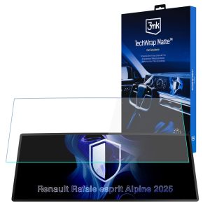 Película protetora mate para o ecrã do painel de instrumentos de Renault Rafale esprit Alpine 2025 - 3mk TechWrap Matte Cluster™
