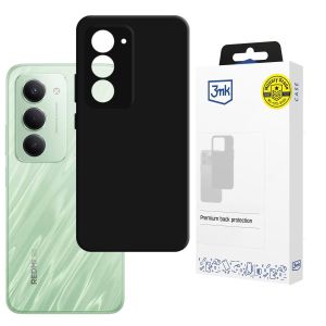 Capa de silicone para Redmi 15 4G - 3mk HARDY® Mellow Case™ Black