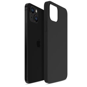 Capa de silicone para Apple iPhone 14 - 3mk HARDY® Mellow Case™ Black
