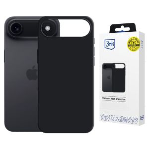 Capa de silicone com MagSafe para Apple iPhone Air - 3mk HARDY® Mellow MagCase™ Black