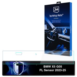 Película de proteção mate para ecrã de navegação para BMW X5 G05 FL Sensor 2023-25 – 3mk TechWrap Matte™ Center Display