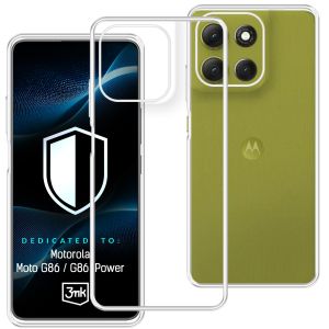 Capa transparente para Motorola Moto G86 – 3mk HARDY® Vision Case™