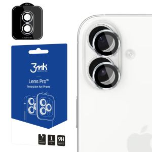 Vidro temperado para lente de câmara para Apple iPhone 17 - 3mk Lens Protection Pro Black